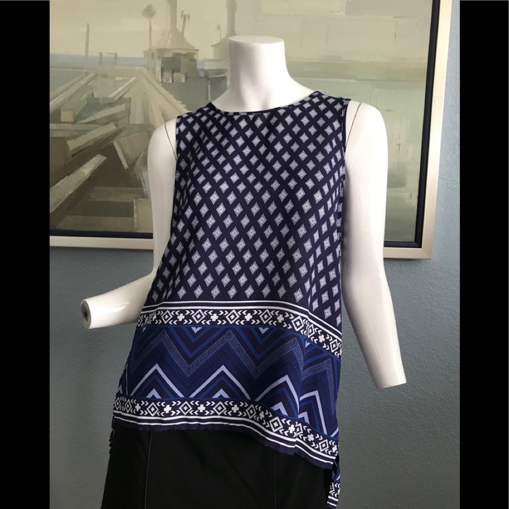 One Urban Day, Blouse sleeveless, Blue, Size:S,$20